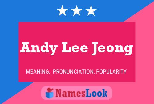 ملصق اسم Andy Lee Jeong