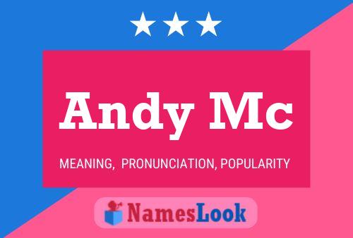 ملصق اسم Andy Mc