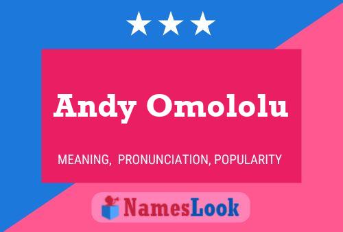 ملصق اسم Andy Omololu