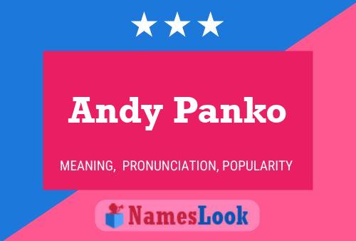 ملصق اسم Andy Panko