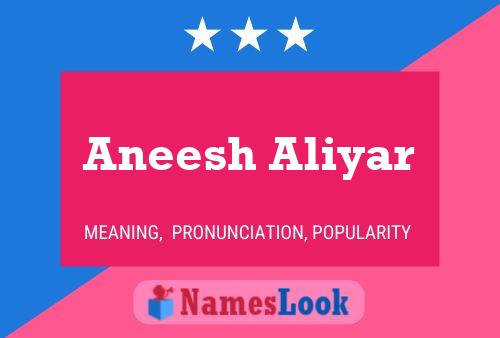 ملصق اسم Aneesh Aliyar