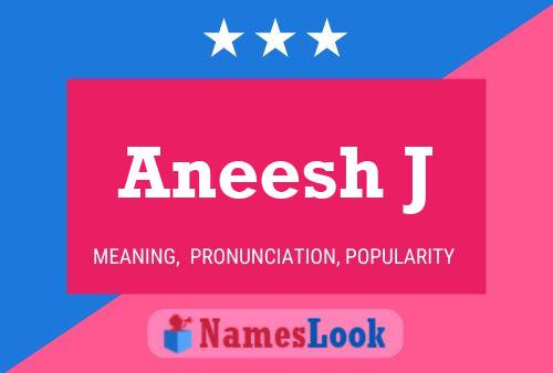 ملصق اسم Aneesh J