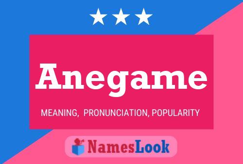 ملصق اسم Anegame