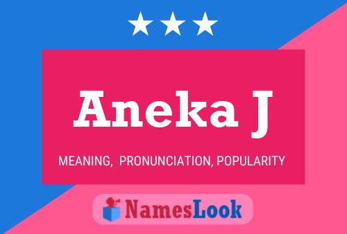 ملصق اسم Aneka J