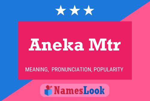 ملصق اسم Aneka Mtr