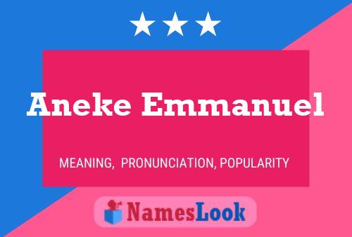 ملصق اسم Aneke Emmanuel