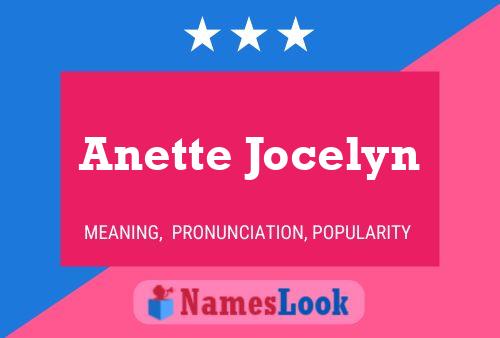 ملصق اسم Anette Jocelyn