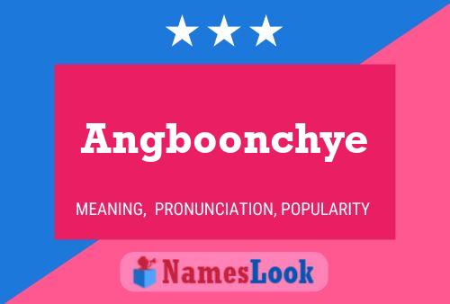 ملصق اسم Angboonchye