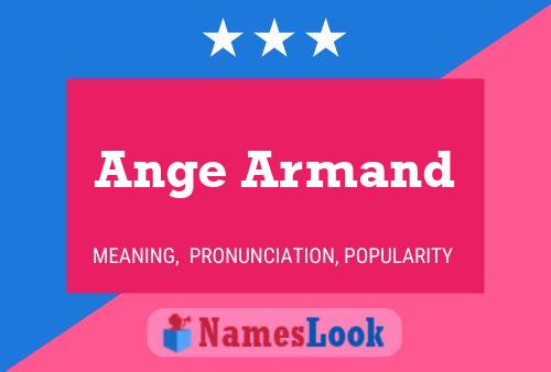 ملصق اسم Ange Armand