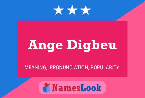 ملصق اسم Ange Digbeu