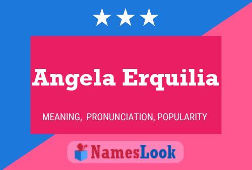 ملصق اسم Angela Erquilia