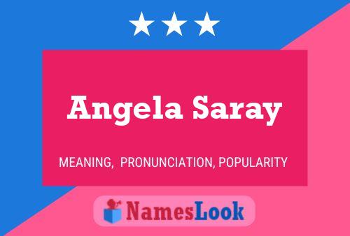 ملصق اسم Angela Saray