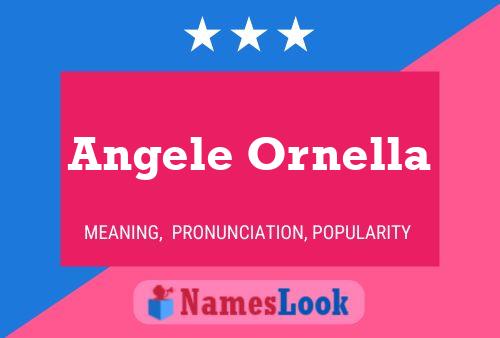 ملصق اسم Angele Ornella