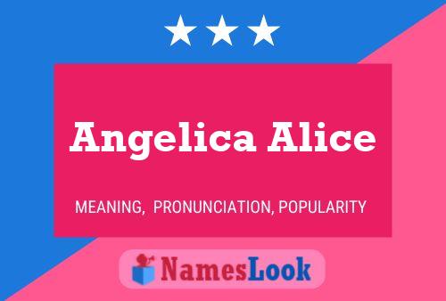 ملصق اسم Angelica Alice