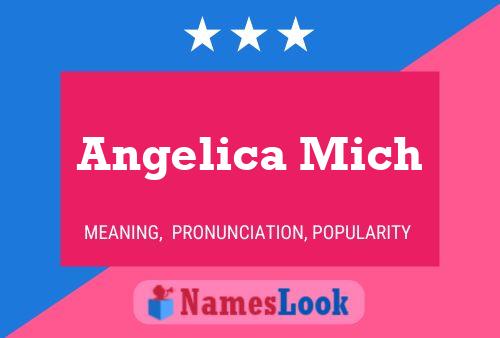 ملصق اسم Angelica Mich