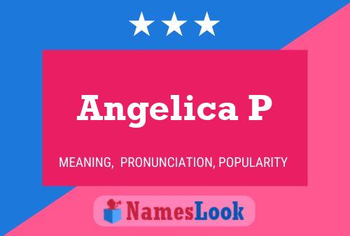 ملصق اسم Angelica P