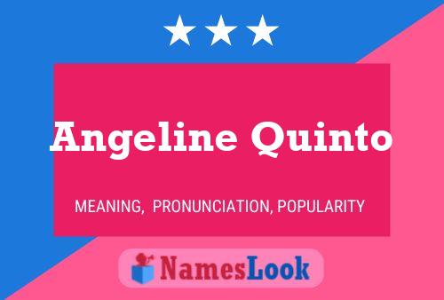 ملصق اسم Angeline Quinto