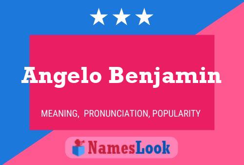 ملصق اسم Angelo Benjamin