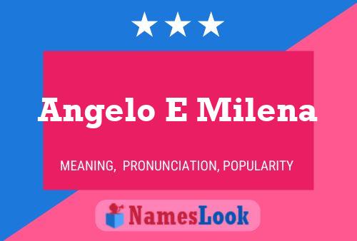 ملصق اسم Angelo E Milena