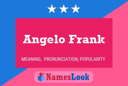 ملصق اسم Angelo Frank