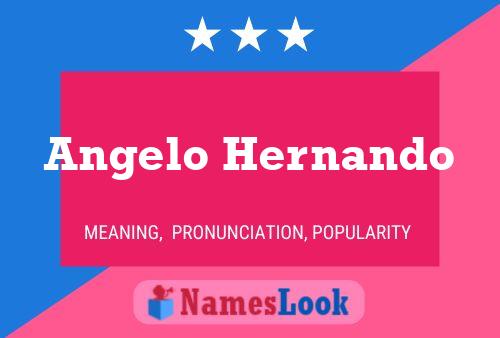 ملصق اسم Angelo Hernando