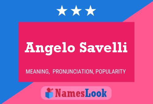 ملصق اسم Angelo Savelli