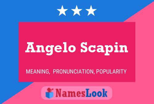 ملصق اسم Angelo Scapin