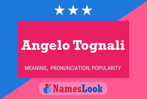 ملصق اسم Angelo Tognali