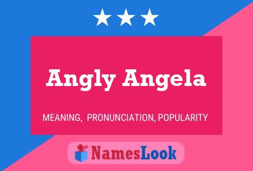 ملصق اسم Angly Angela