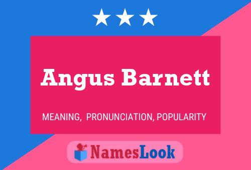 ملصق اسم Angus Barnett