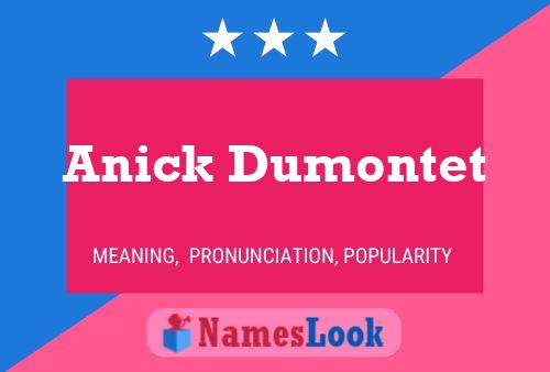 ملصق اسم Anick Dumontet