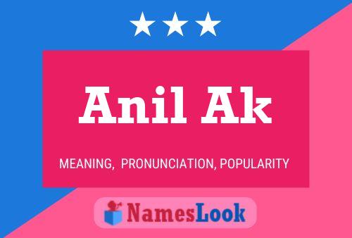 ملصق اسم Anil Ak