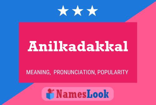 ملصق اسم Anilkadakkal