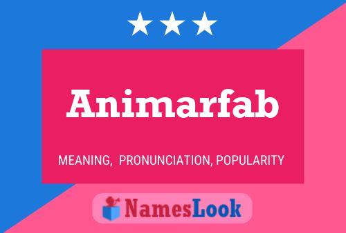 ملصق اسم Animarfab