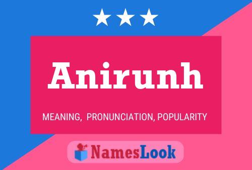 ملصق اسم Anirunh