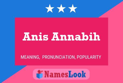 ملصق اسم Anis Annabih