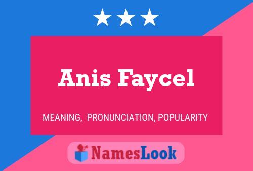 ملصق اسم Anis Faycel