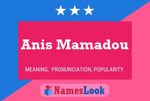 ملصق اسم Anis Mamadou