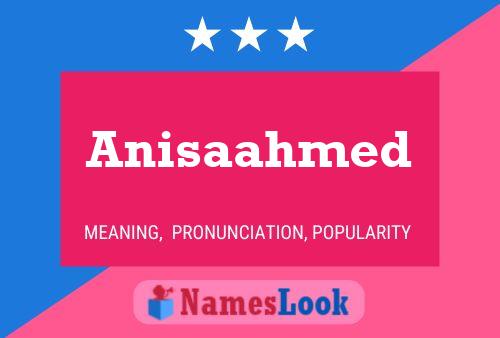 ملصق اسم Anisaahmed