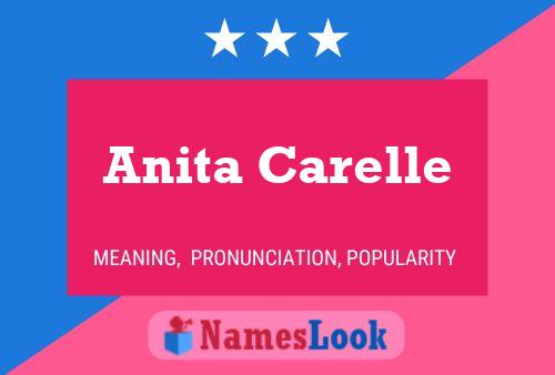 ملصق اسم Anita Carelle