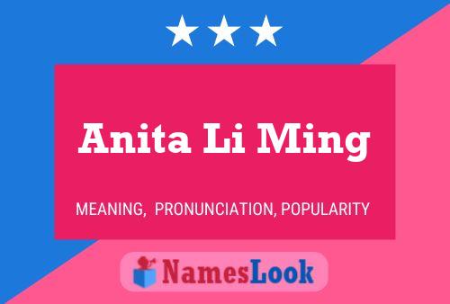 ملصق اسم Anita Li Ming