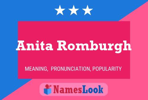 ملصق اسم Anita Romburgh