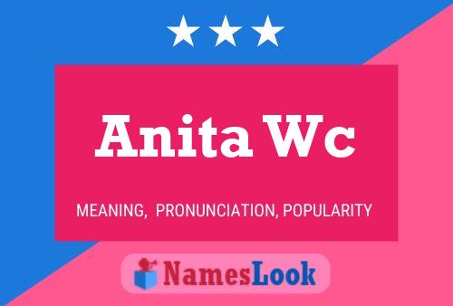 ملصق اسم Anita Wc