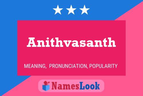 ملصق اسم Anithvasanth