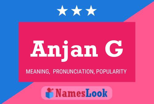 ملصق اسم Anjan G