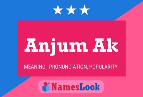 ملصق اسم Anjum Ak