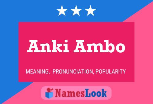 ملصق اسم Anki Ambo