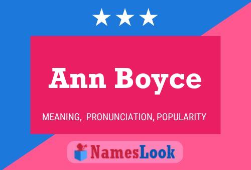 ملصق اسم Ann Boyce