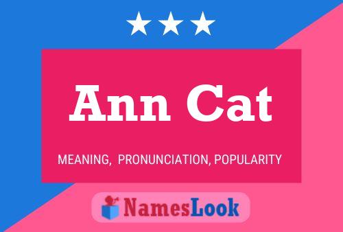 ملصق اسم Ann Cat