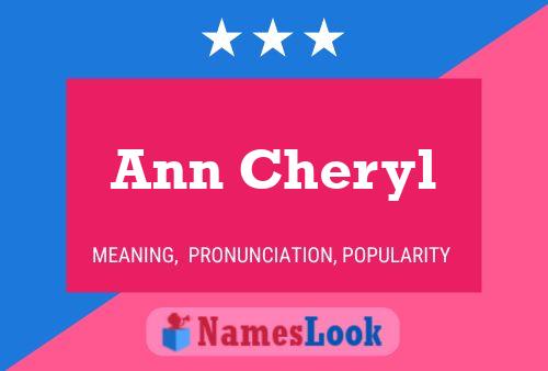 ملصق اسم Ann Cheryl